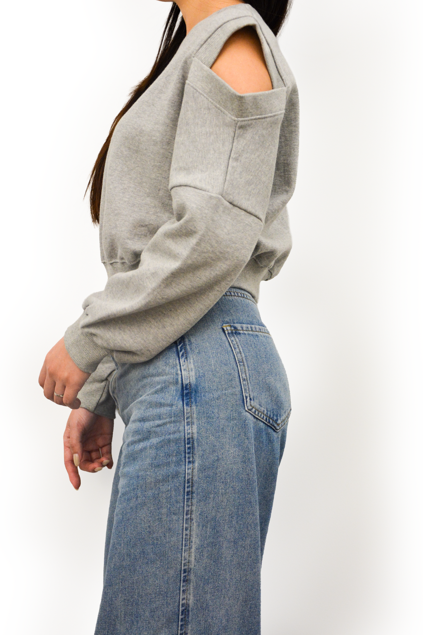 Chroma Cutout Cotton Sweatshirt