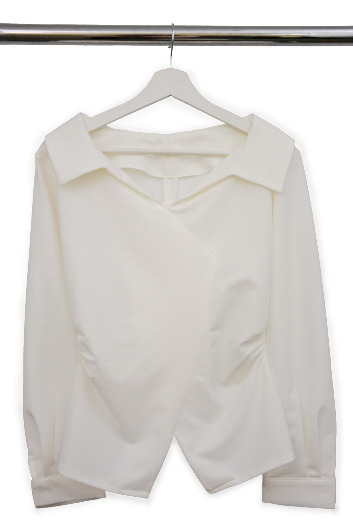 Elara Tailored Shirred Blouse