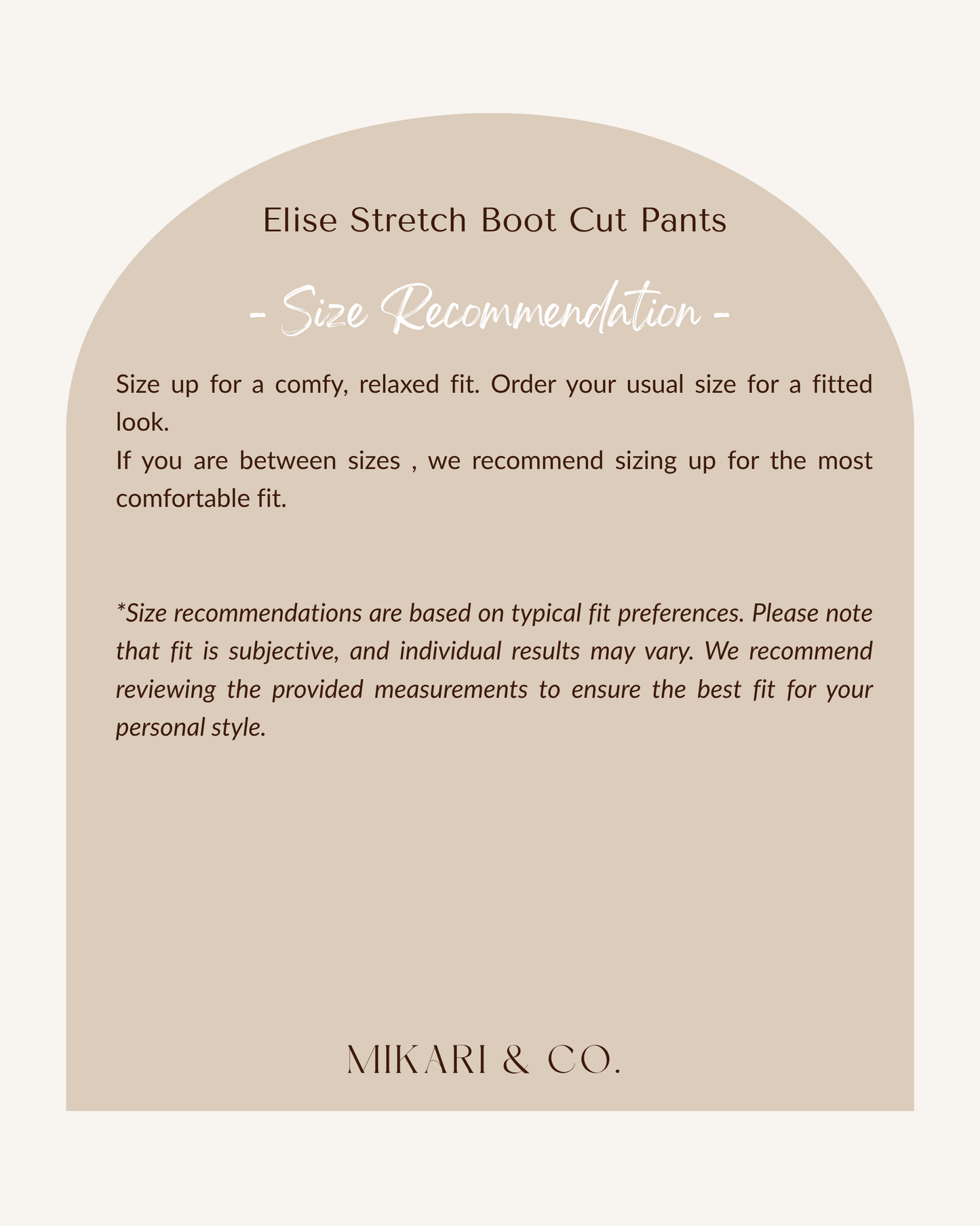 Elise Stretch Boot Cut Pants