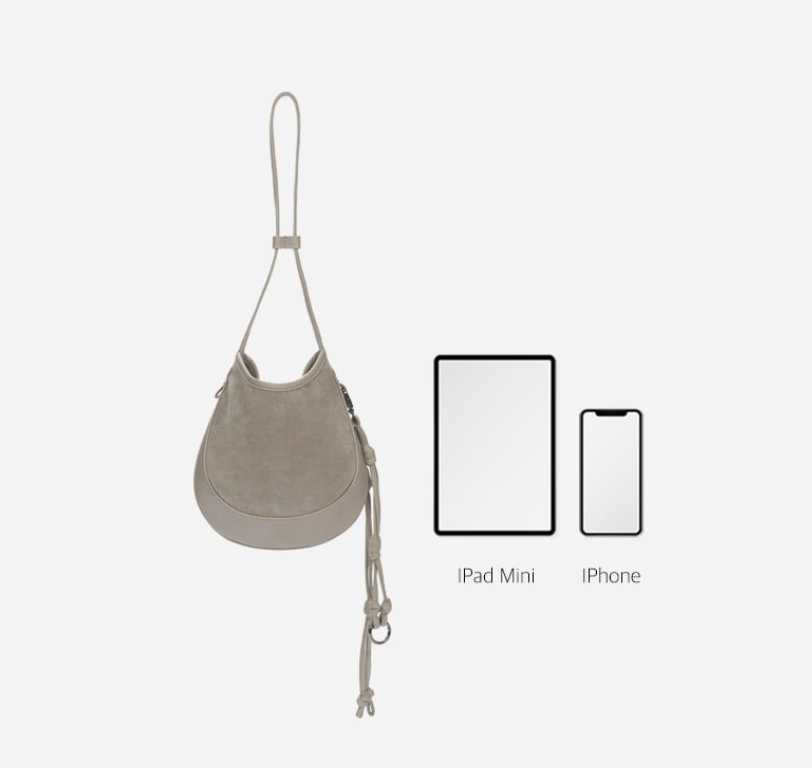 Curvee Hobo Bag Suede Mini