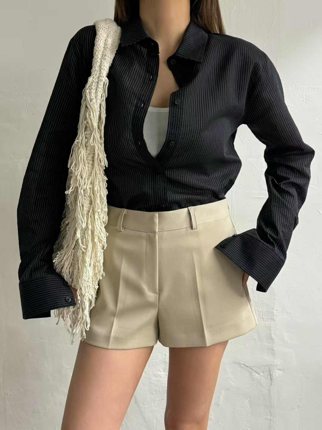 Odette Textured Drape Shirt