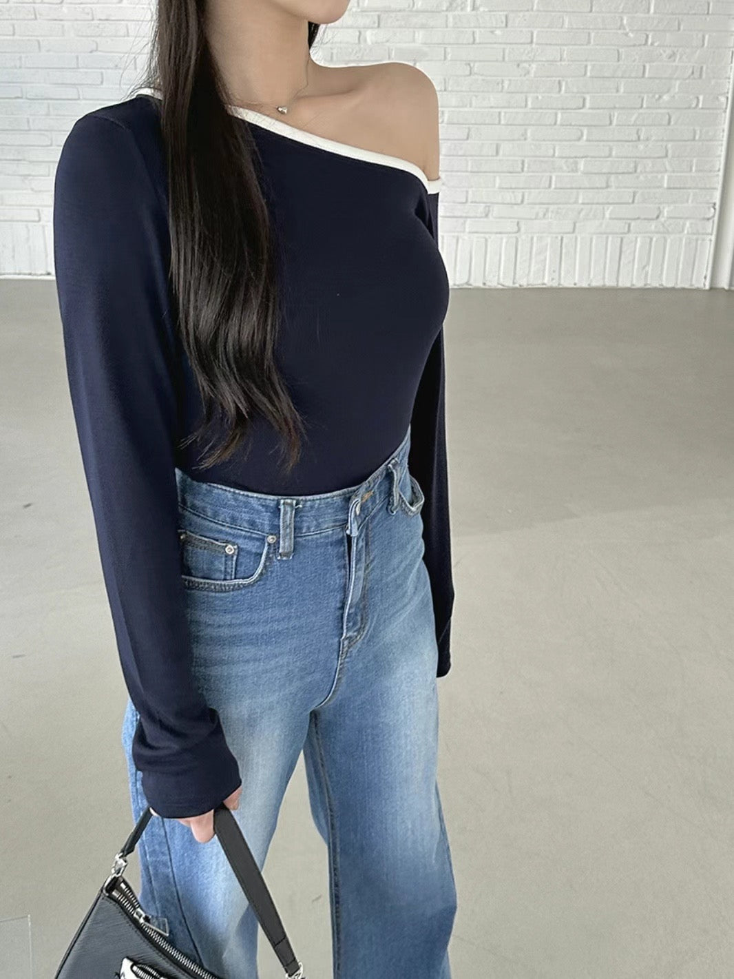 Livia Color Block Shoulder Top