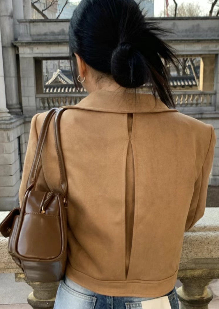 Eloise Suede Crop Jacket