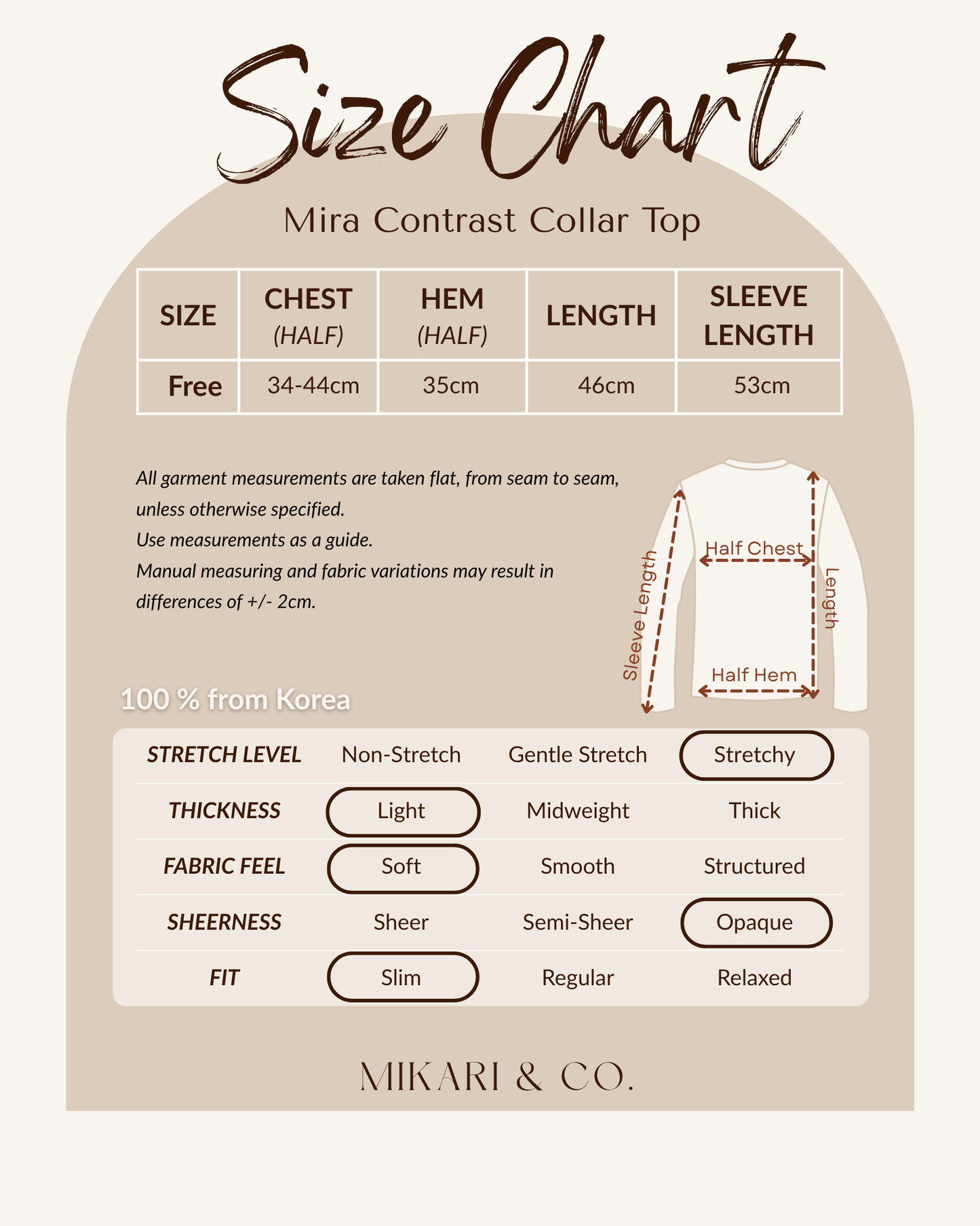 Mira Contrast Collar Top