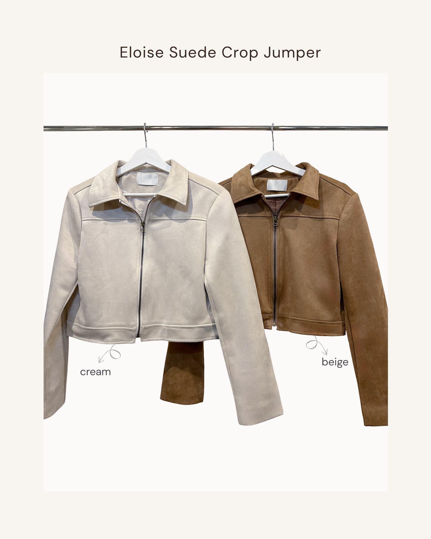 Eloise Suede Crop Jacket