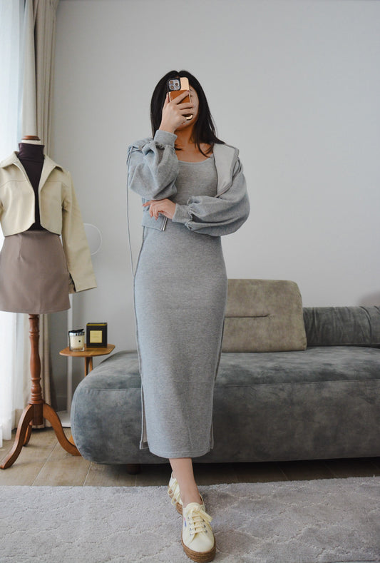 Leah Everyday Hooded Dress Set