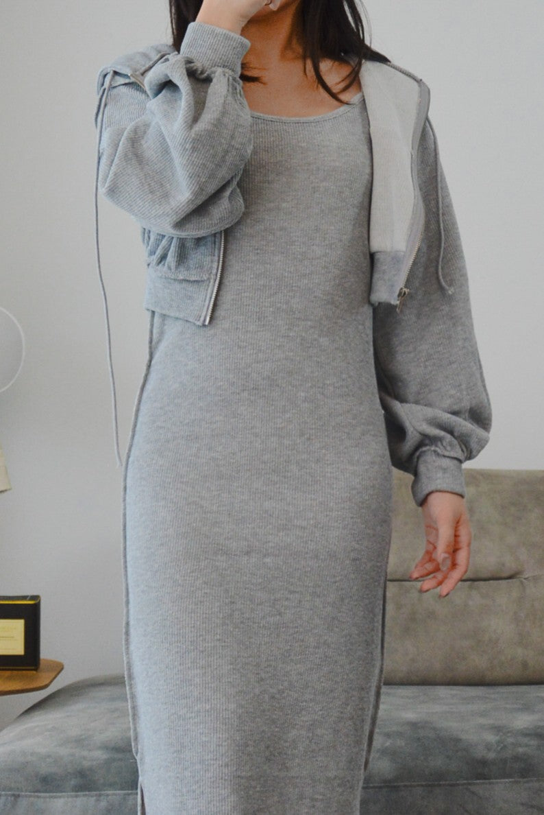 Leah Everyday Hooded Dress Set