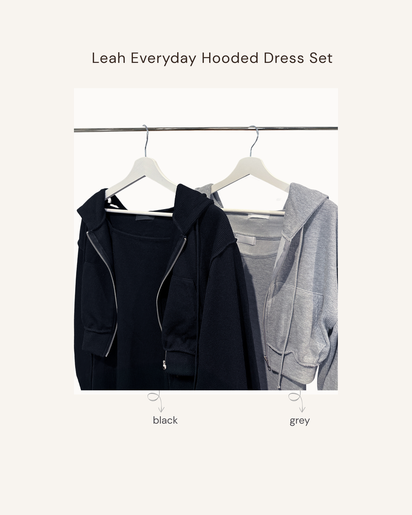 Leah Everyday Hooded Dress Set