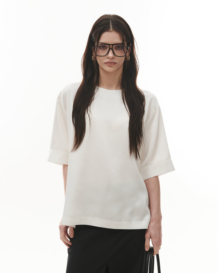Sae Button Back Top