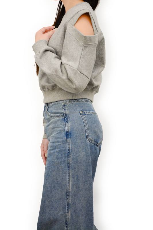 Chroma Cutout Cotton Sweatshirt