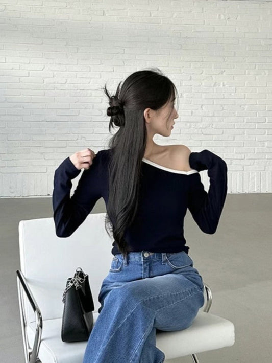 Livia Color Block Shoulder Top
