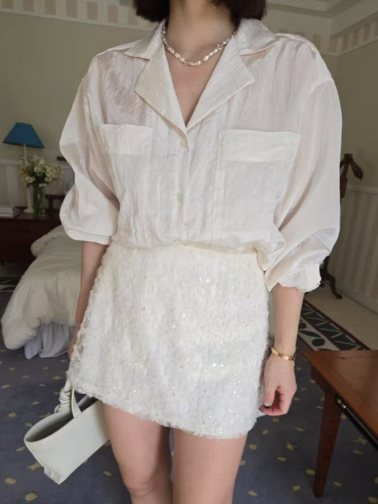 Evelyn Luxe Day-to-Night Blouse
