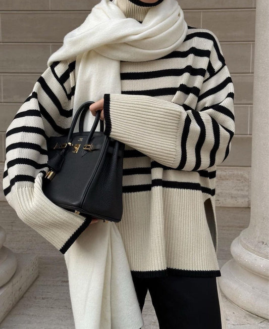 Aura Stripe Cashmere Blend Knit