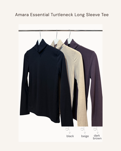 Amara Essential Turtleneck Long Sleeve Tee